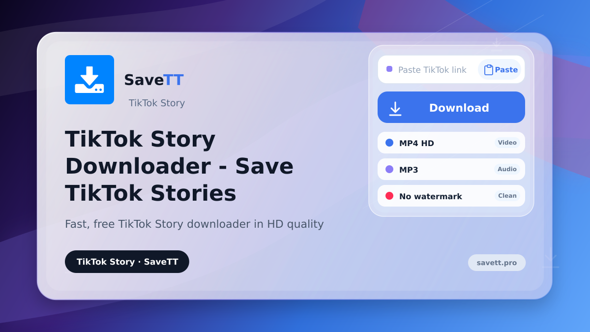 TikTok Story Downloader - Save TikTok Stories