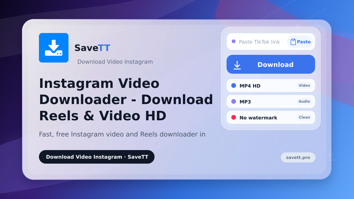 Instagram Video Downloader - Download Reels & Video HD