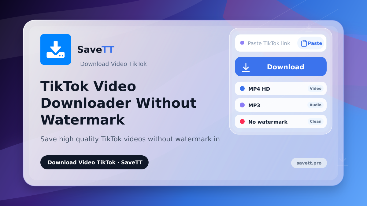 TikTok Video Downloader Without Watermark