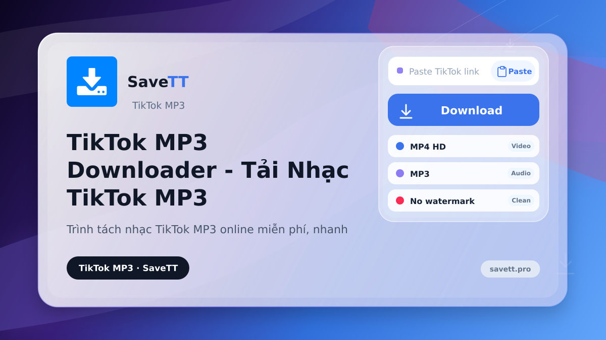 TikTok MP3 Downloader - Tải Nhạc TikTok MP3