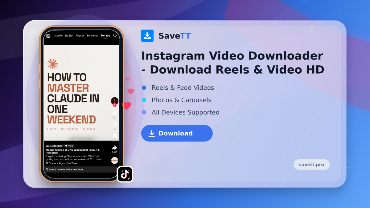 Instagram Video Downloader - Download Reels & Video HD