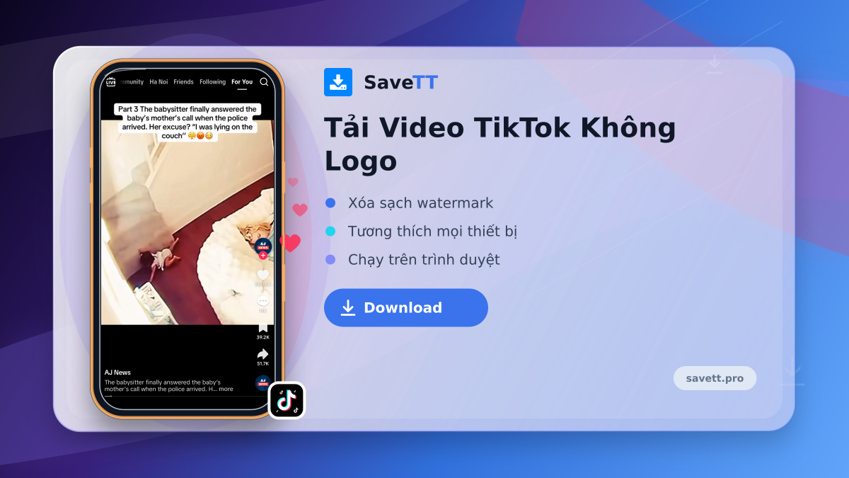 Tải Video TikTok Không Logo