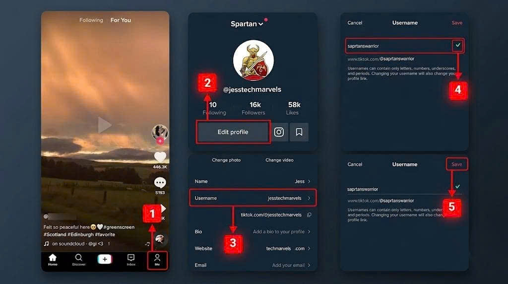 How to Change Your TikTok Name and TikTok ID - SaveTT guide