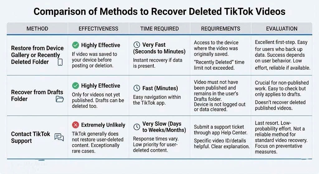 How to Recover Deleted TikTok Videos Easily and Effectively 2026 - SaveTT guide